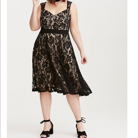 black midi dress size 22